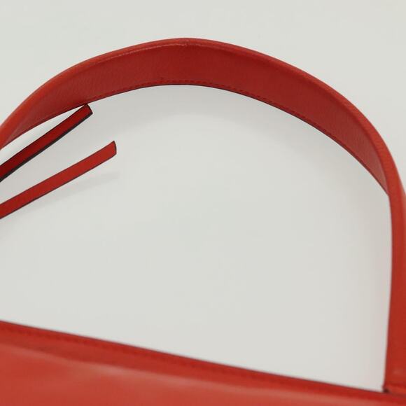 CELINE Edge Hand Bag Leather Orange Silver - Picture 9 of 13